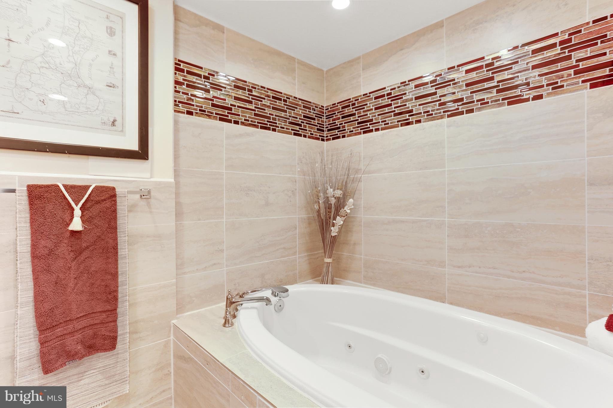 7127 Dalhouse Street Springfield, VA 22151 - Photo 20 of 30 LL 3rd Bath w/Jetted Tub & Recessed Lighting