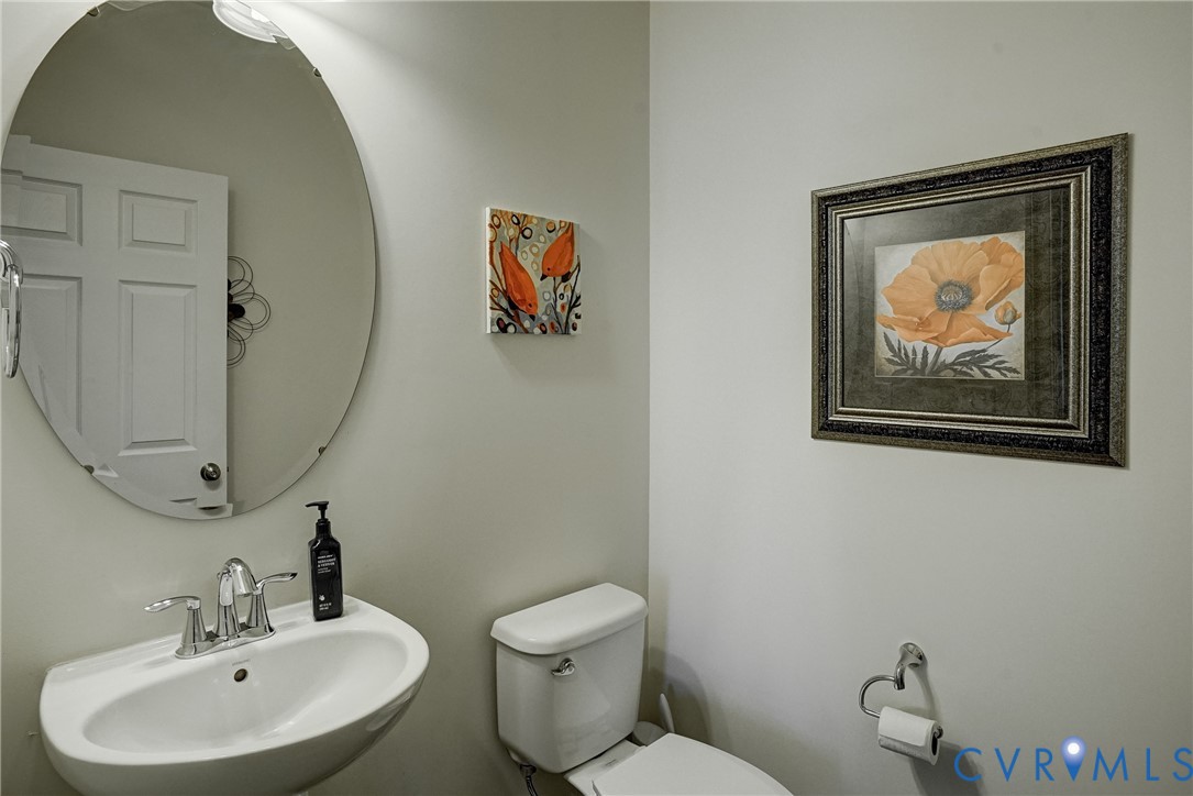 3606 Edenfield Road Midlothian, VA 23113 - Photo 33 of 67 1st Floor Half Bath. Pedestal sink with chrome fa