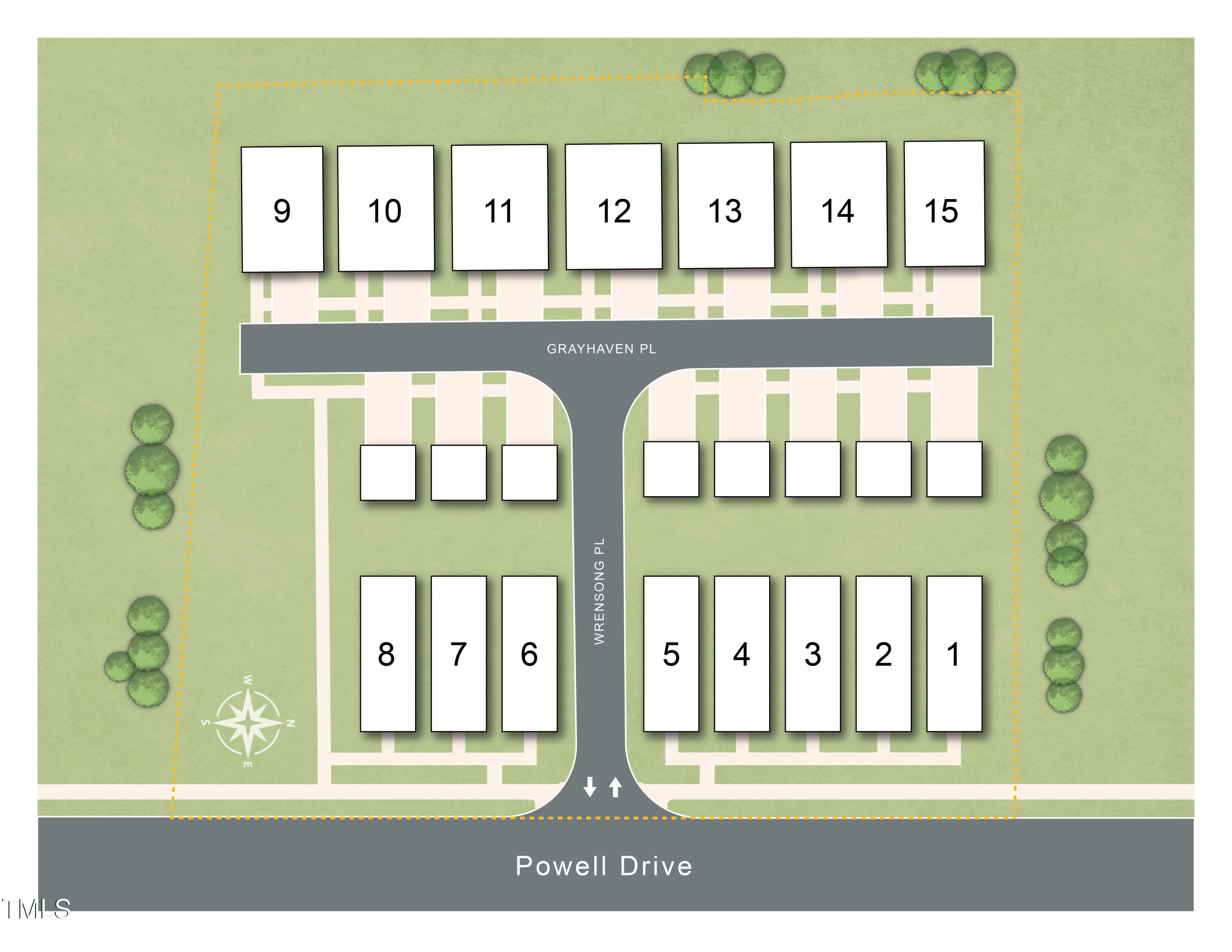722 Powell Drive Raleigh, NC 27606 - Photo 45 of 45 Site Plan