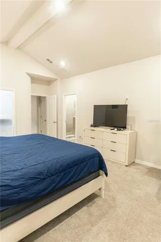 a bathroom with a bathtub and a sink