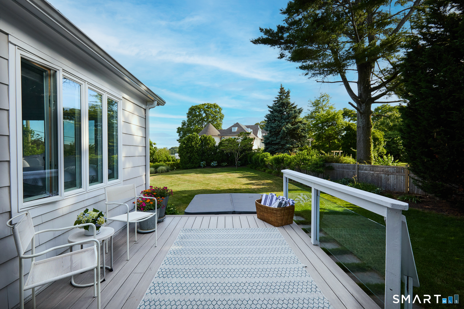 16 Harbor Road Westport, CT 06880 - Photo 14 of 36 a view of swimming pool with sitting area and garden