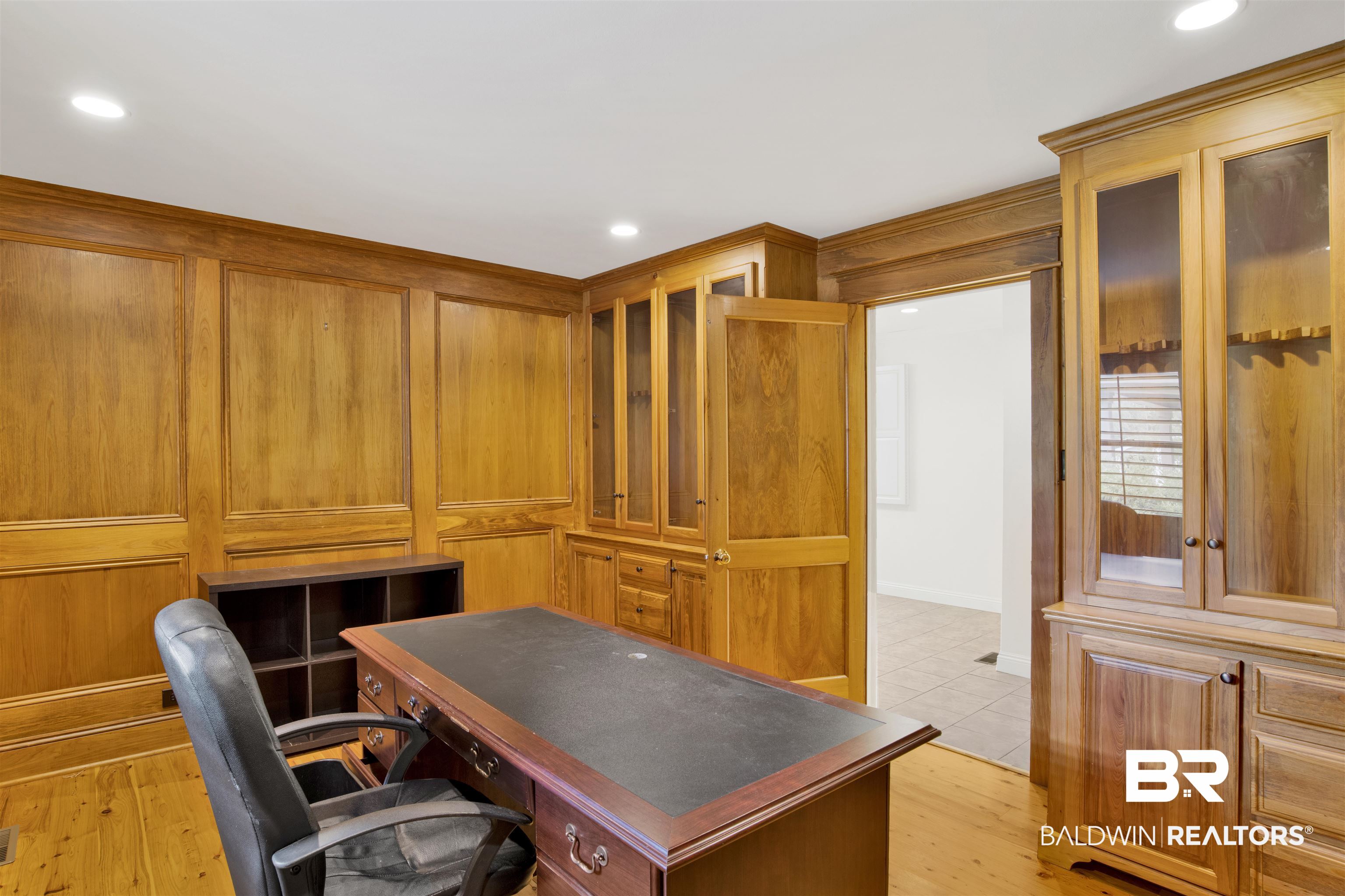 16864 Ferry Rd Circle Fairhope, AL 36532 - Photo 51 of 68 Office area featuring light wood-type flooring and recessed lighting