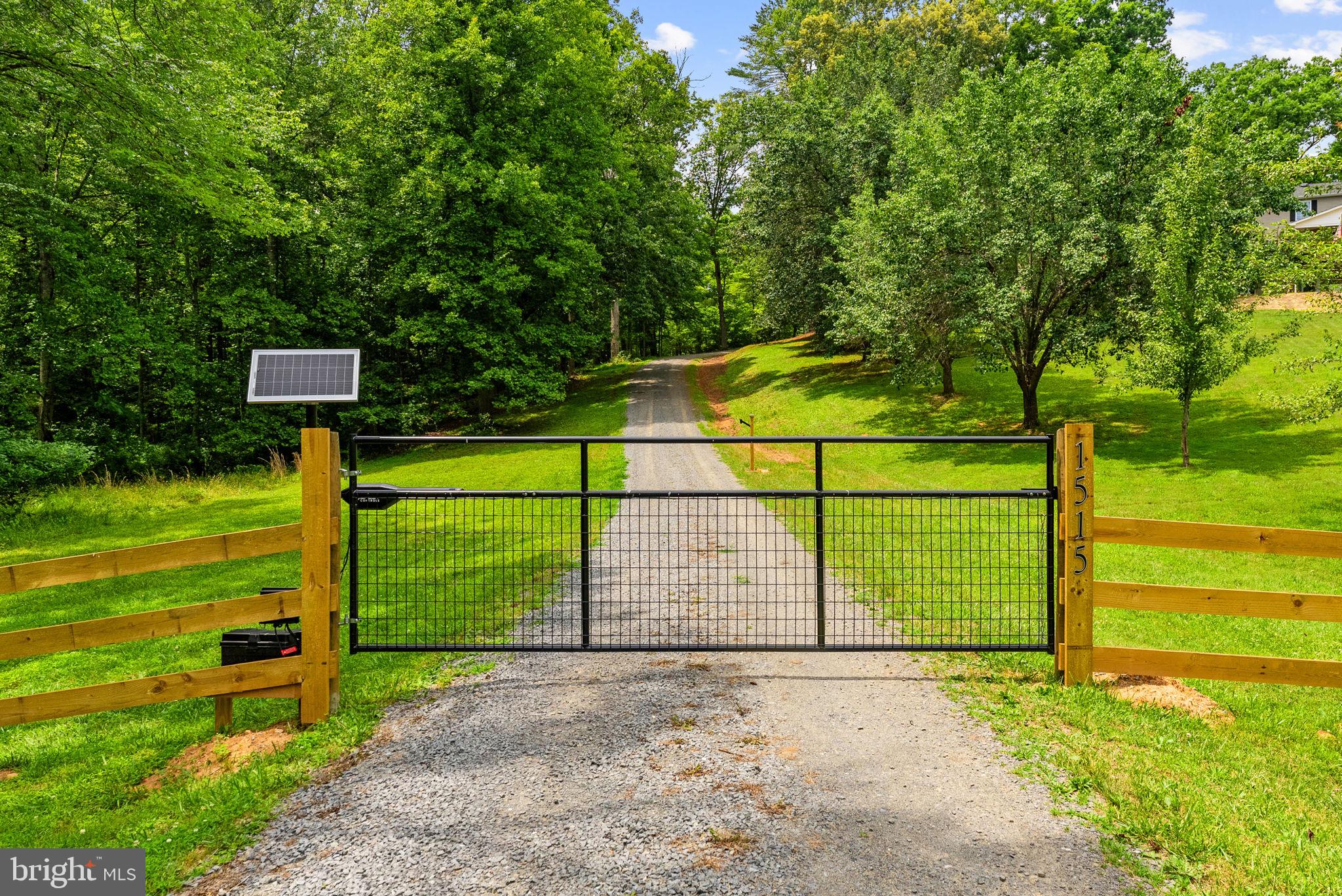1515 Desert Road Reva, VA 22735 - Photo 7 of 10 Solar Powered Entry Gate