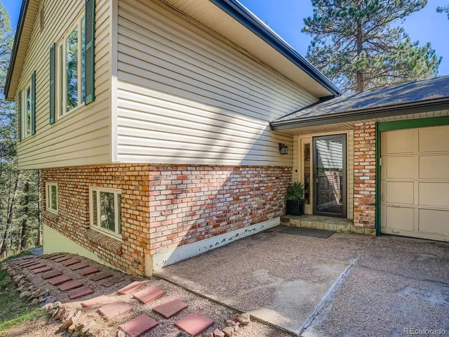 a view of front door of house