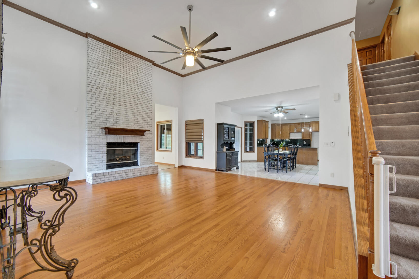 148 Timber Point Court Valparaiso, IN 46385 - Photo 9 of 30 a view of a livingroom with furniture and a fireplace