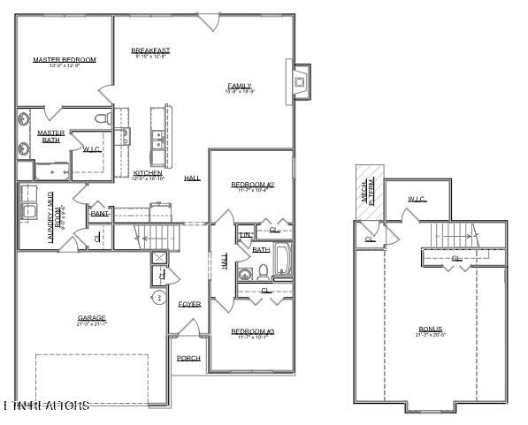 120 Cedarberry Street, Unit LOT112B Oak Ridge, TN 37830 - Photo 47 of 47 Ellery Craftsman Front Entry Floor Plan