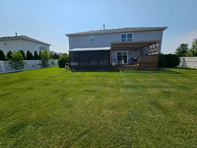 a house view with a garden space