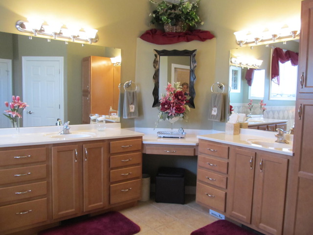 9398 Oak Ridge Drive Rochelle, IL 61068 - Photo 18 of 25 a bathroom with a sink vanity and a mirror