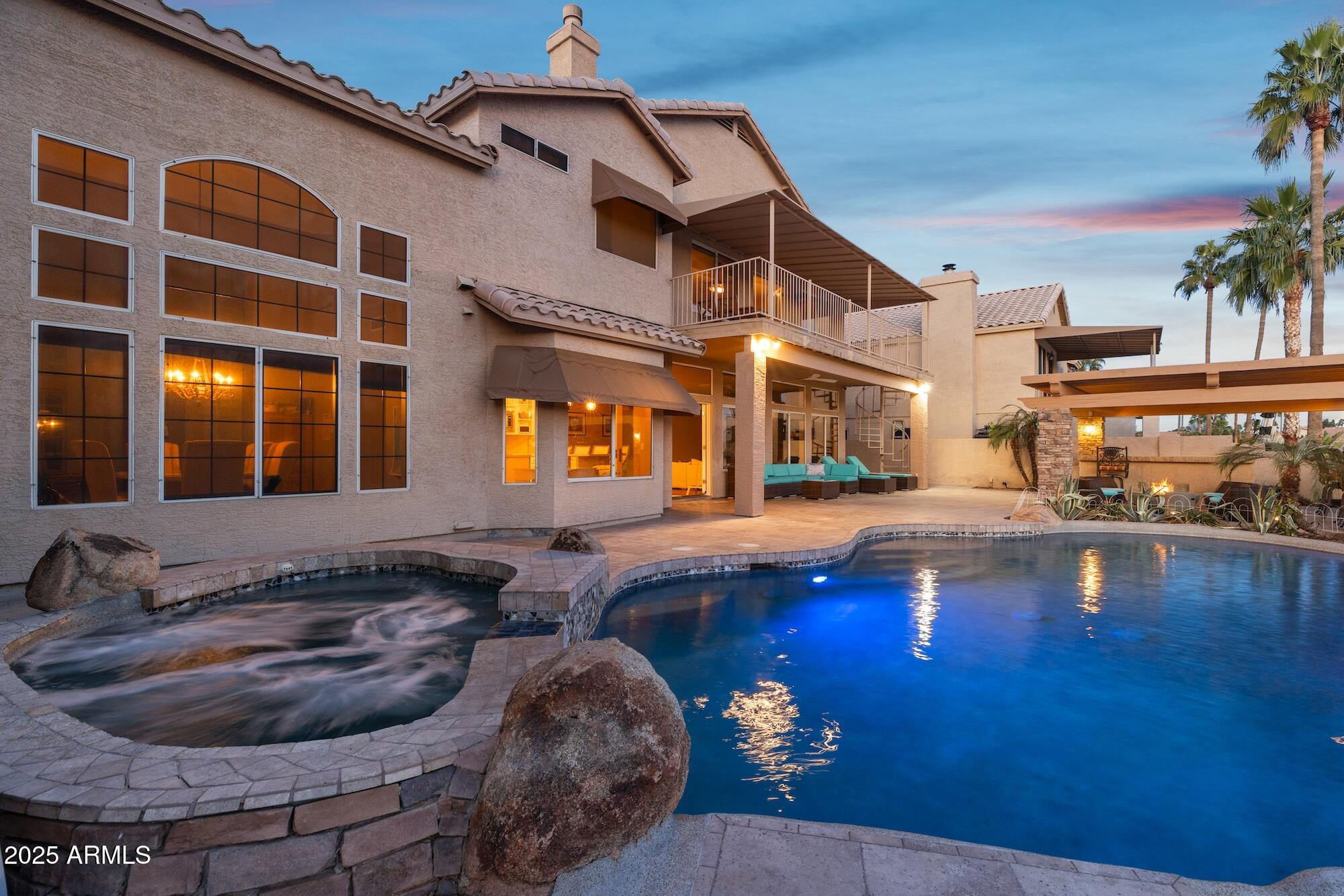 1321 West Shellfish Drive Gilbert, AZ 85233 - Photo 65 of 65 a swimming pool with outdoor seating and yard