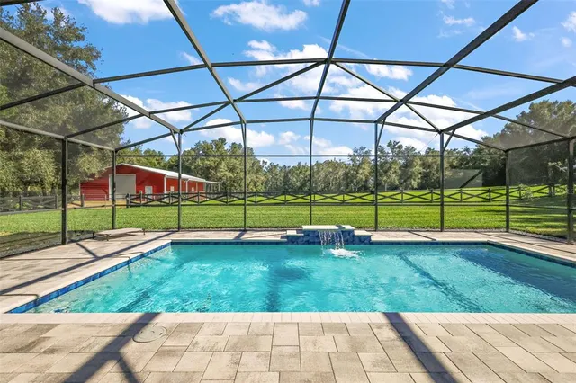 a view of car parked in garage