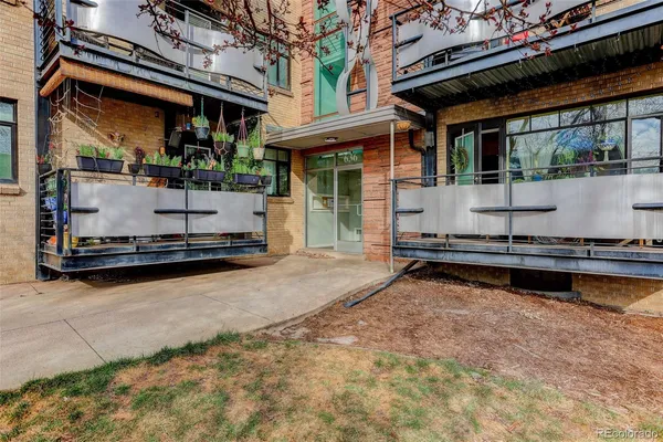 a view of a building with many windows