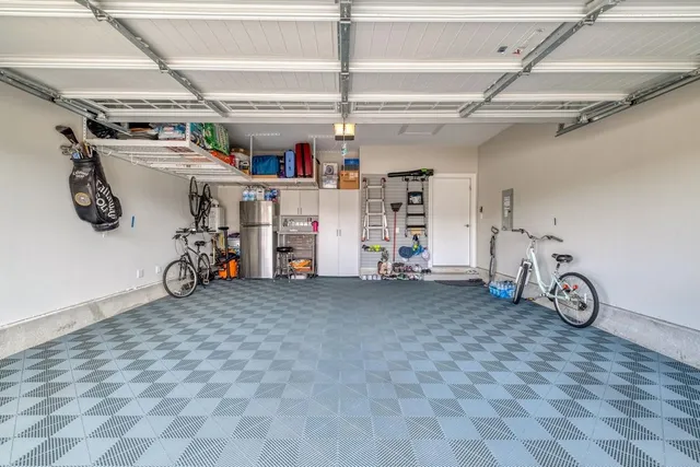 a view of a bike garage