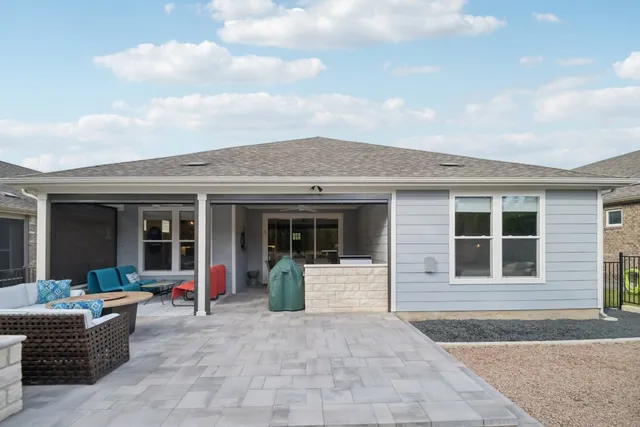a view of a house with patio