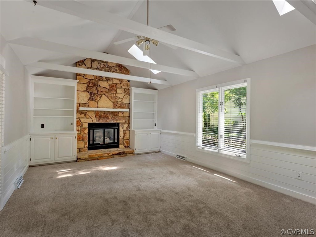 13800 Sterlings Bridge Road Midlothian, VA 23112 - Photo 12 of 31 a view of an empty room with a fireplace and a window