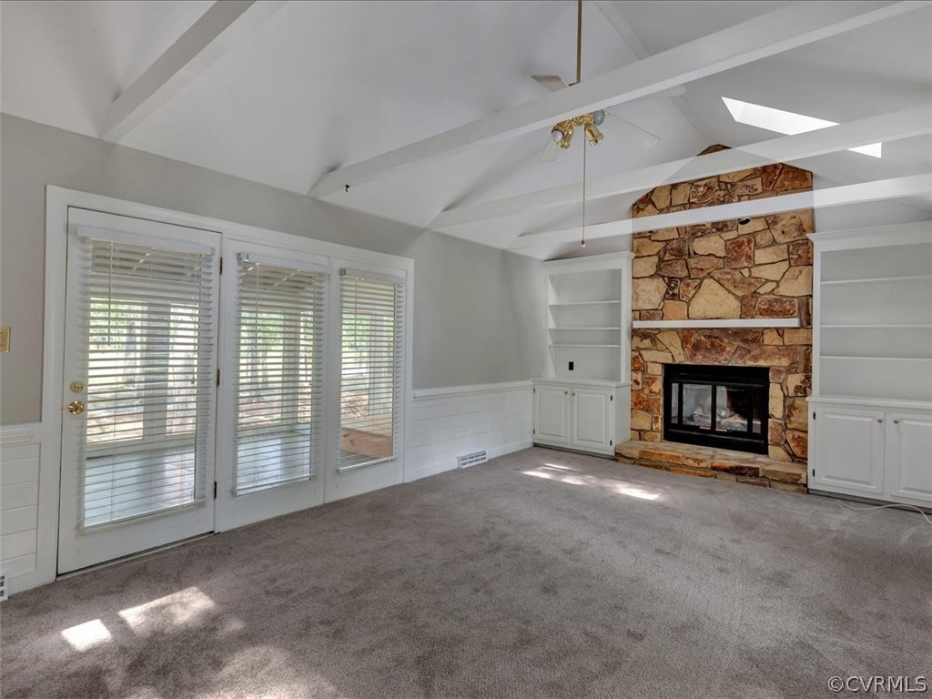 13800 Sterlings Bridge Road Midlothian, VA 23112 - Photo 13 of 31 a view of an empty room with a fireplace and a window