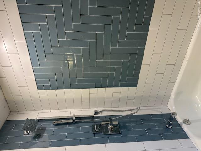 74 Beach Road Stony Point, NY 10980 - Photo 23 of 38 a bathroom with a shower and a sink