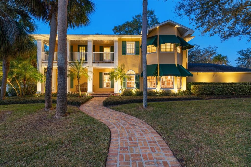 a front view of a house having yard