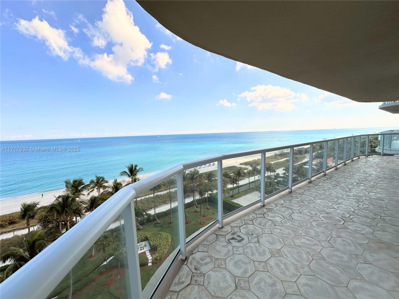 8855 Collins Avenue, Unit 8A Surfside, FL 33154 - Photo 2 of 15 a view of ocean from a balcony