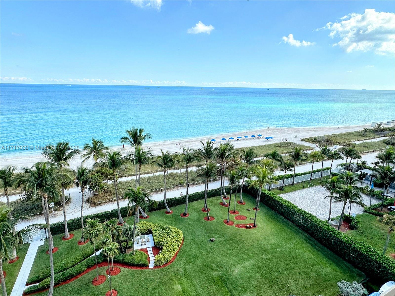 8855 Collins Avenue, Unit 8A Surfside, FL 33154 - Photo 6 of 15 a view of a garden with an ocean