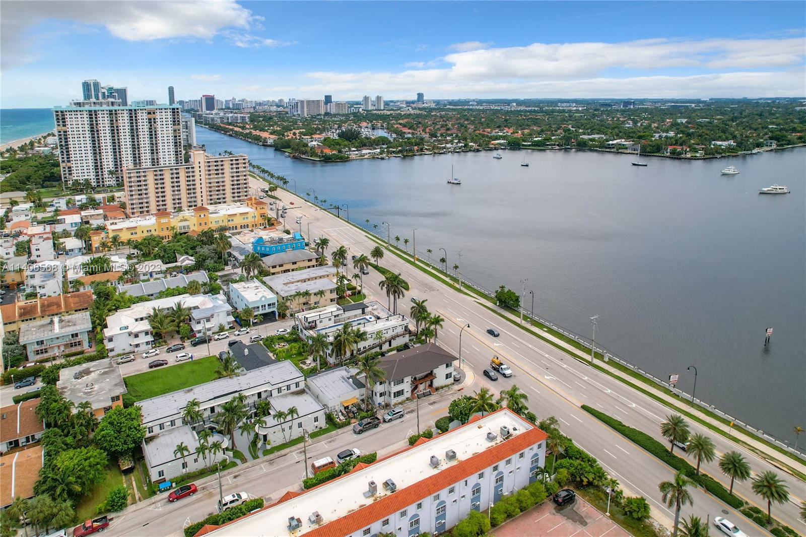 320 South Surf Road, Unit 502 Hollywood, FL 33019 - Photo 3 of 45 a view of a city with a lake