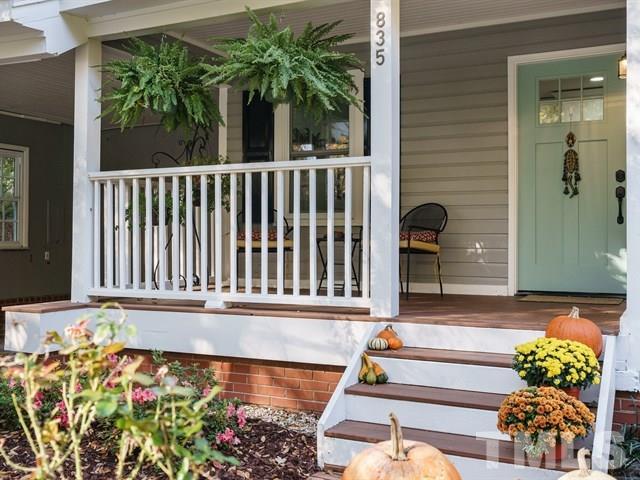 835 Brookside Drive Raleigh, NC 27604 - Photo 3 of 24 a view of a bench in back of the house