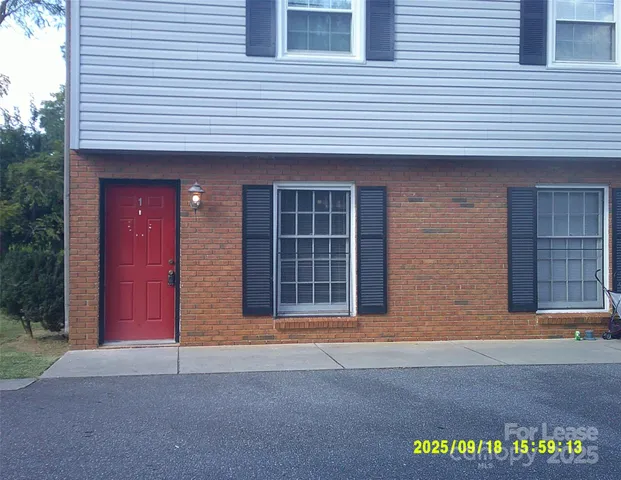 a front view of a building