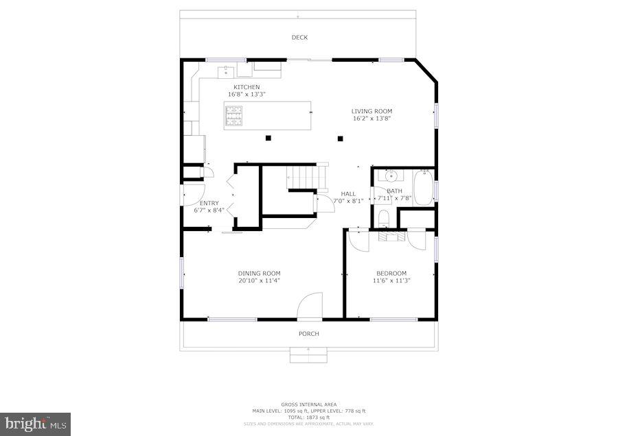 6670 Barrett Road Falls Church, VA 22042 - Photo 26 of 27 Main Level Floor Plan