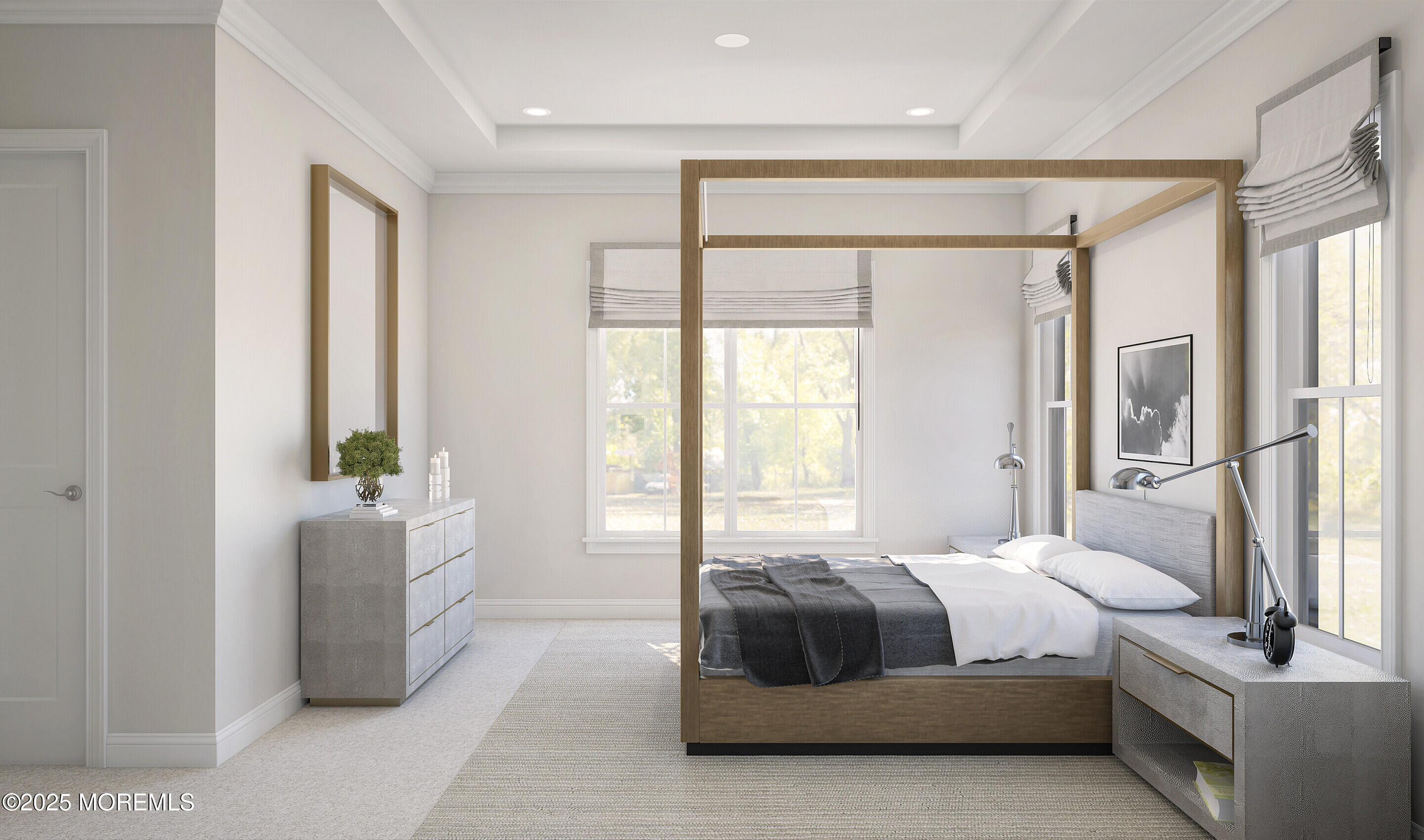 176 Highway 33, Unit PALMERA Manalapan, NJ 07726 - Photo 3 of 45 a bedroom with a large bed and a couch