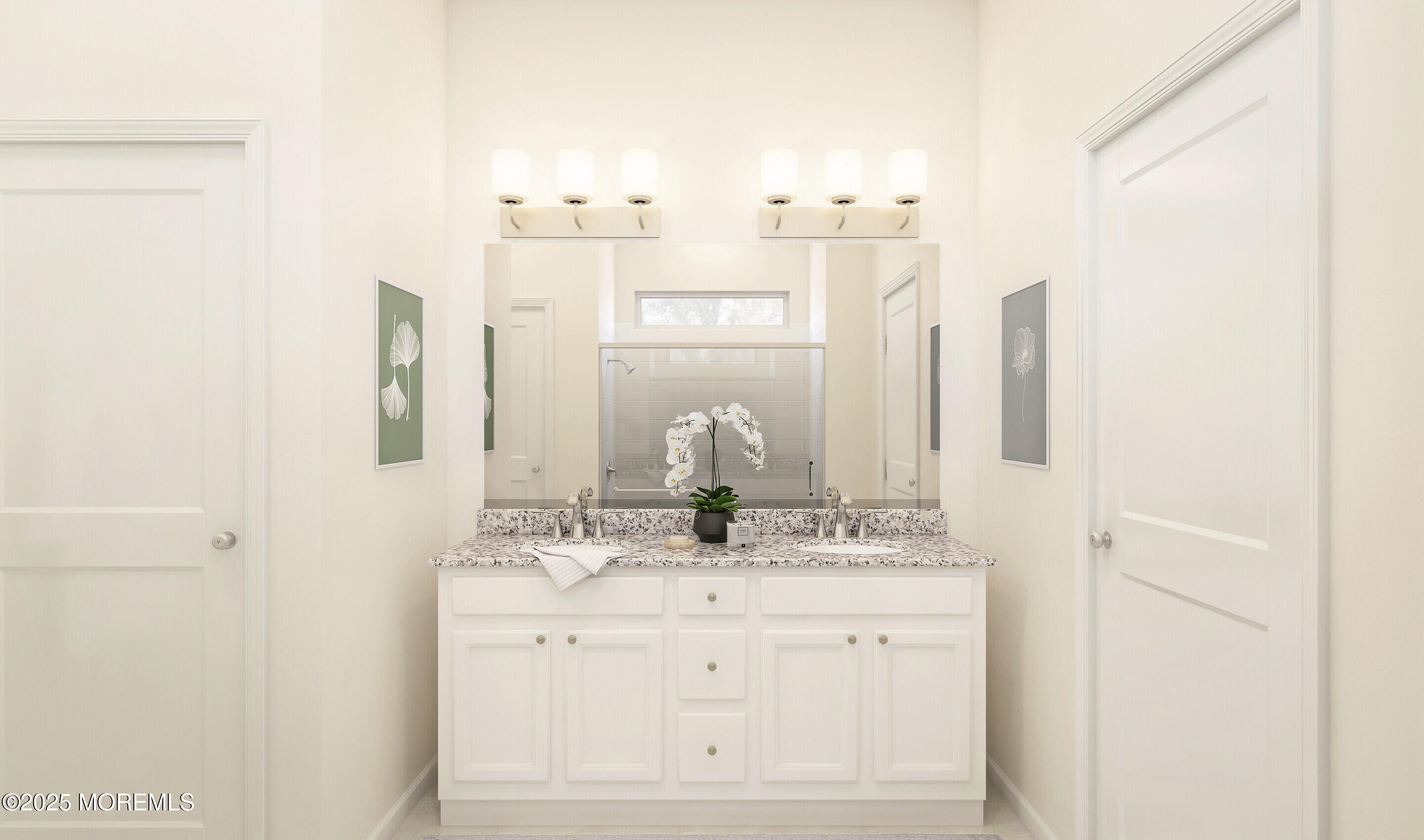 176 Highway 33, Unit PALMERA Manalapan, NJ 07726 - Photo 34 of 45 a bathroom with a sink vanity and a mirror