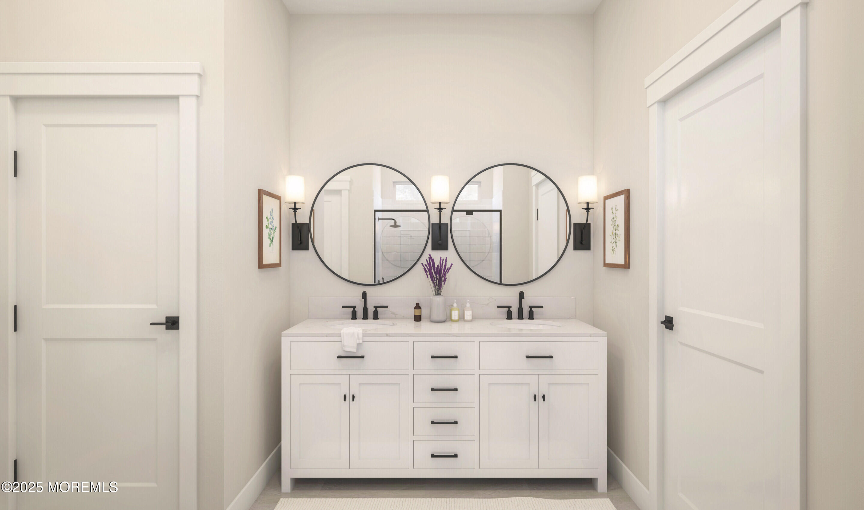 176 Highway 33, Unit PALMERA Manalapan, NJ 07726 - Photo 35 of 45 a bathroom with a sink and a mirror