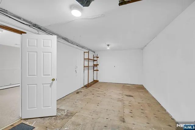 an empty room with entrance