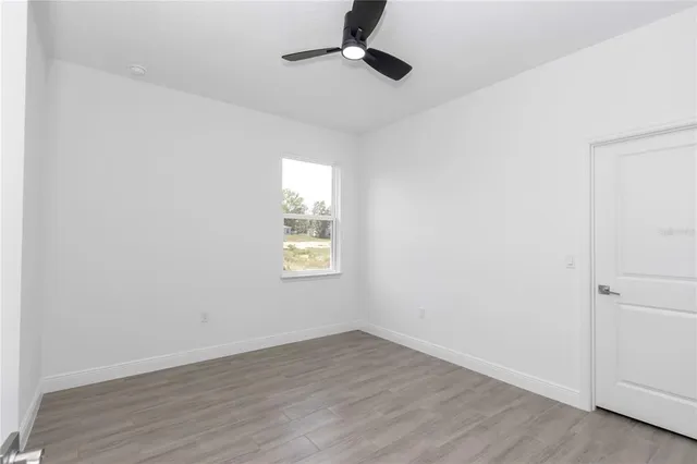 a view of small space with racks on the wall