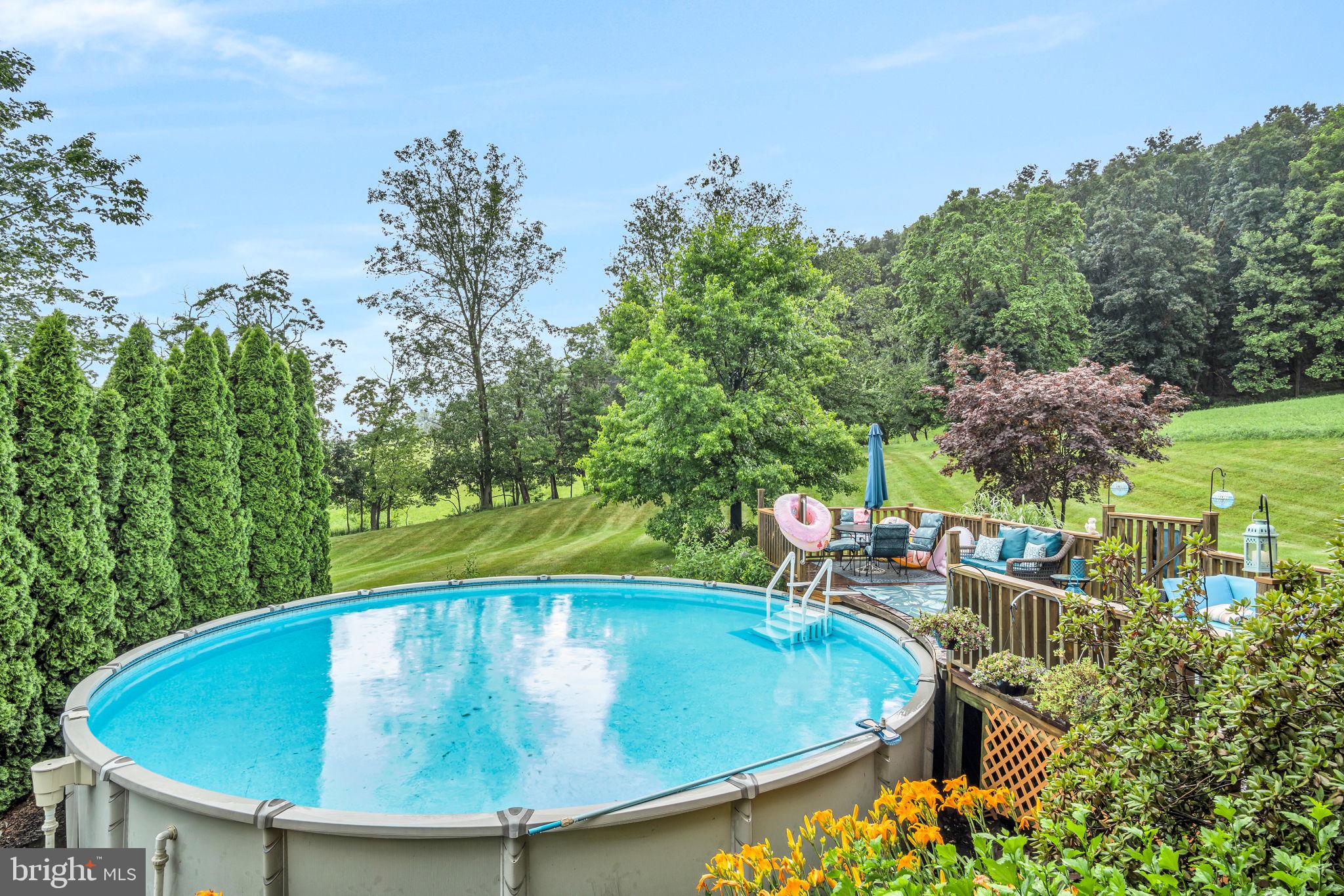 1105 Ridge Road Halifax, PA 17032 - Photo 46 of 61 a view of a swimming pool with a patio