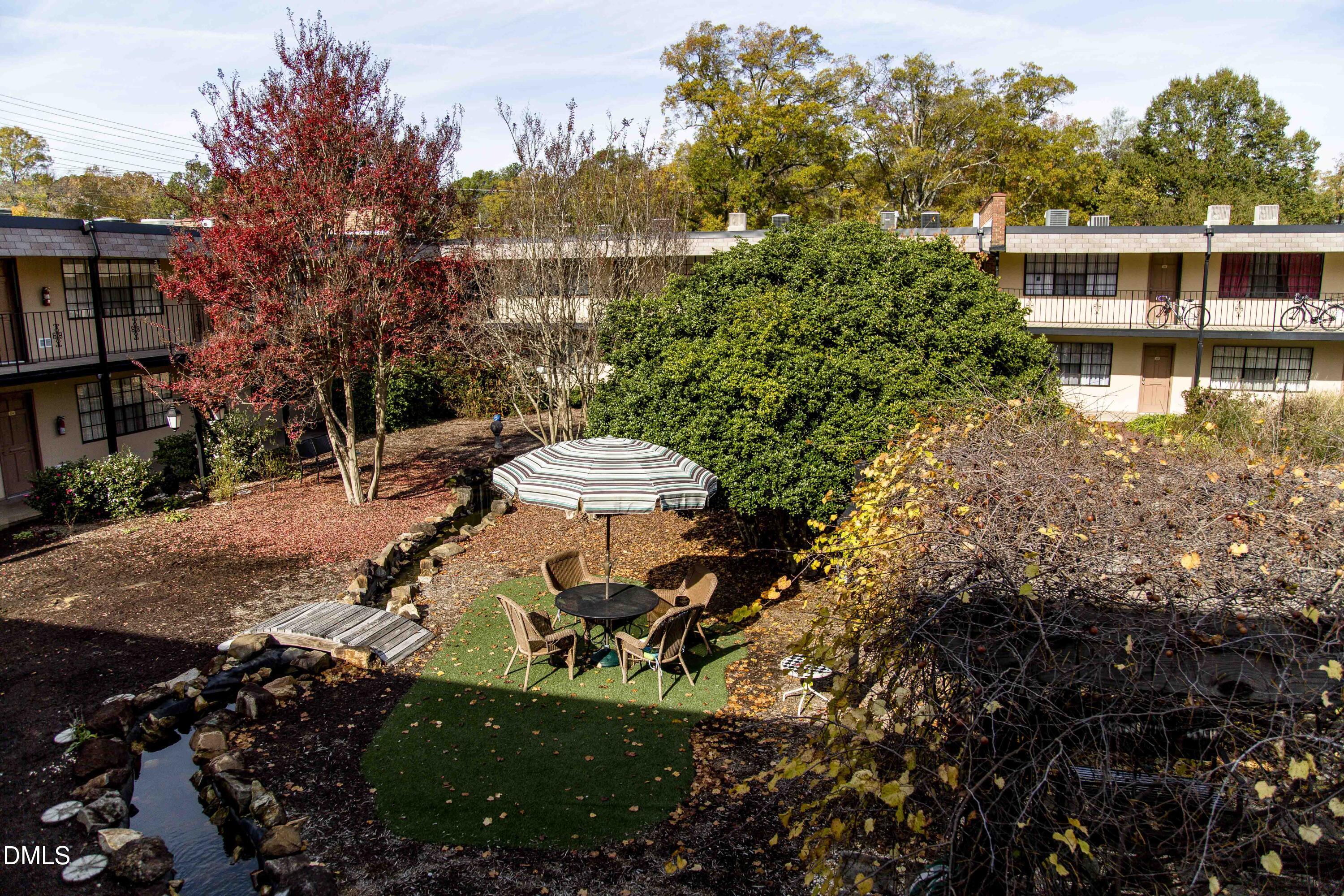 807 West Trinity Avenue, Unit 130 Durham, NC 27701 - Photo 41 of 44 a view of a house with backyard and sitting area