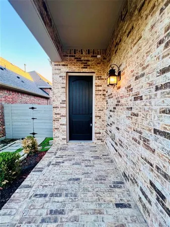 a view of front door of house