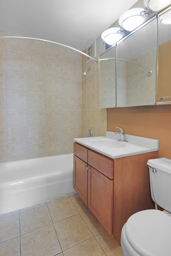 655 West Irving Park Road, Unit 5310 Chicago, IL 60613 - Photo 21 of 21 a bathroom with a sink a toilet and shower
