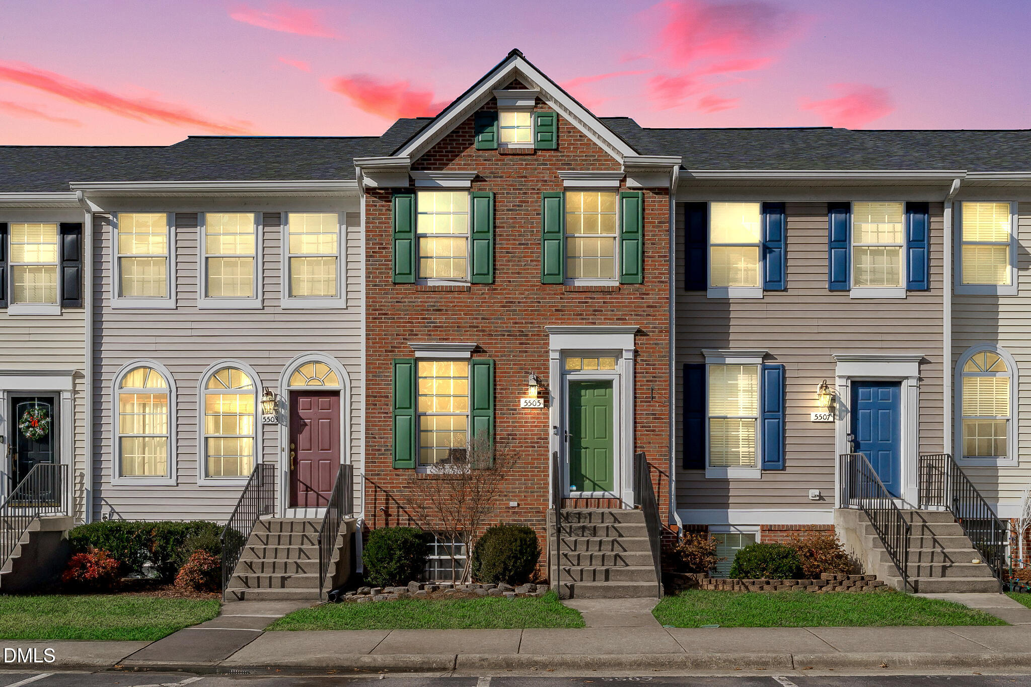 a front view of a house