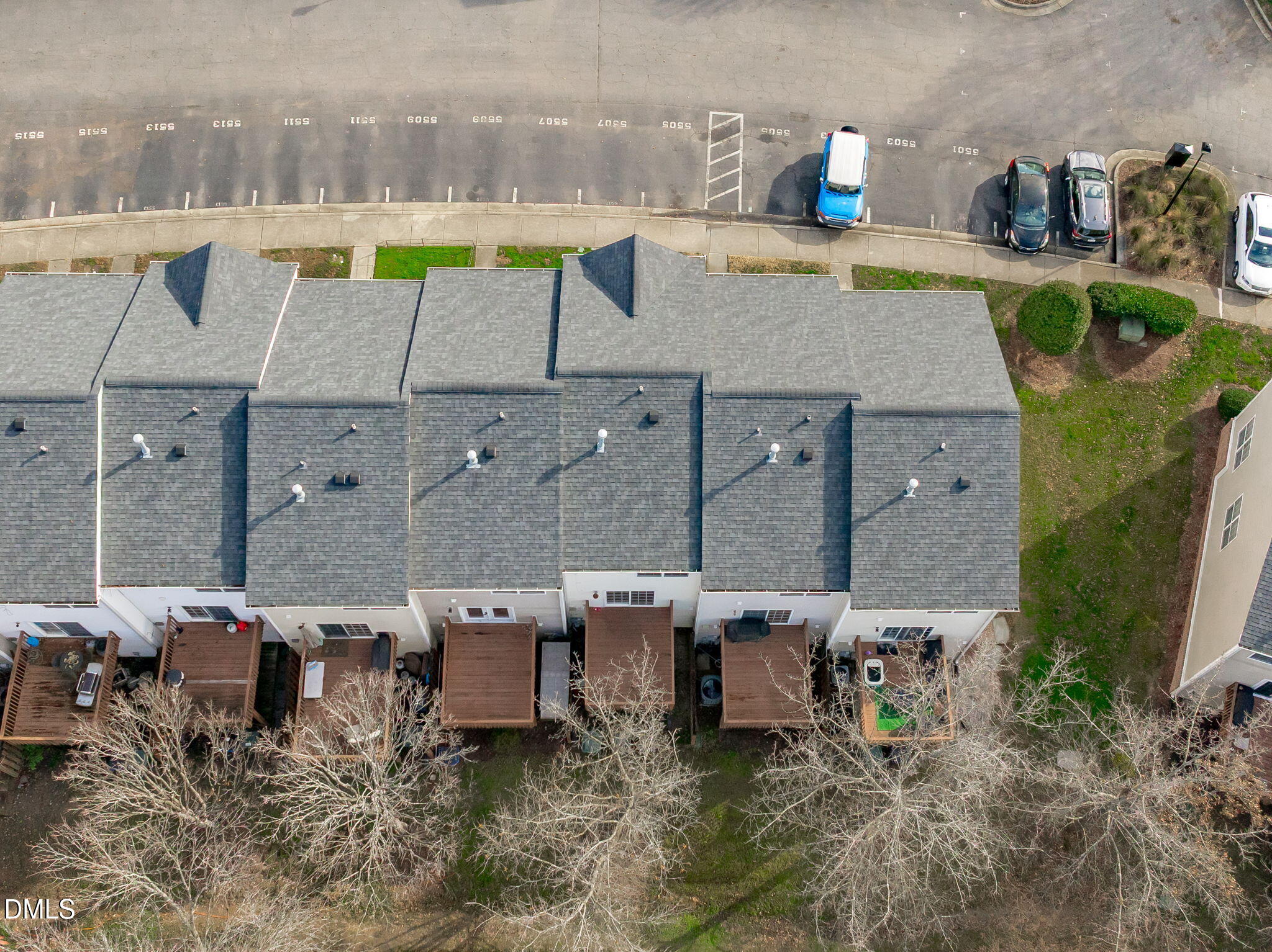 5505 Crabtree Park Court Raleigh, NC 27612 - Photo 27 of 30 a aerial view of a house with a yard and sitting area