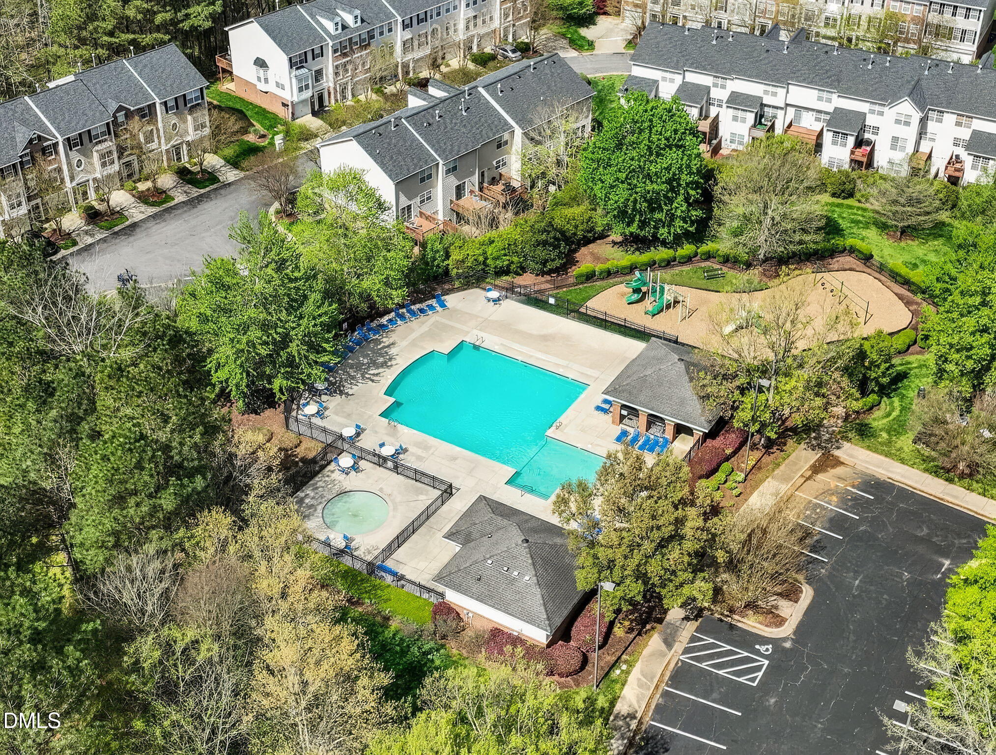5505 Crabtree Park Court Raleigh, NC 27612 - Photo 29 of 30 an aerial view of residential houses with outdoor space