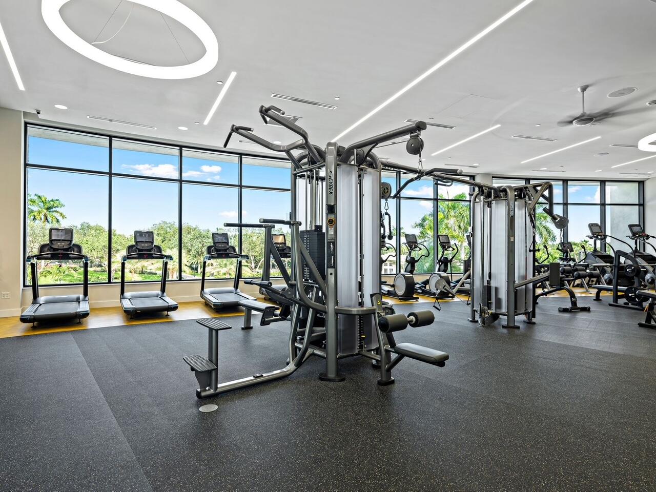 7383 Orangewood Lane, Unit 501 Boca Raton, FL 33433 - Photo 62 of 67 a view of a room with gym equipment
