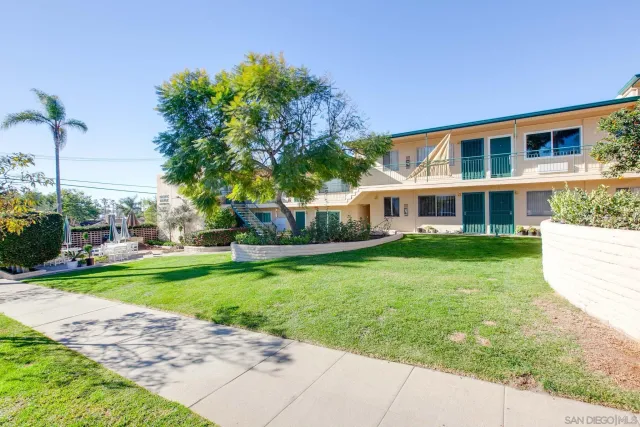a view of yard with outdoor seating
