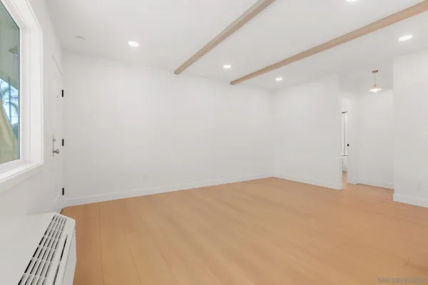 a view of an empty room