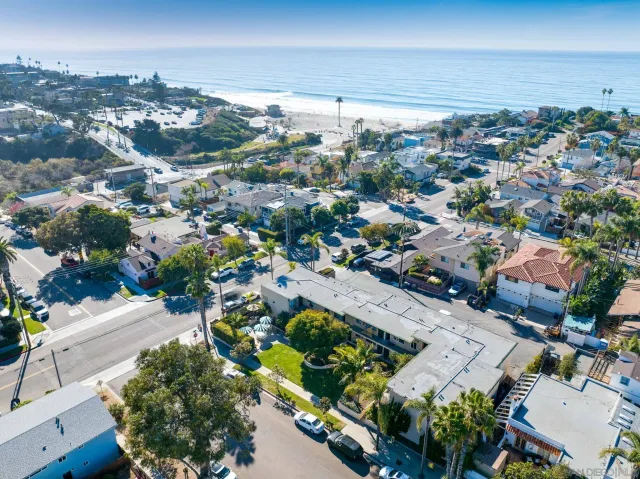 an aerial view of a city