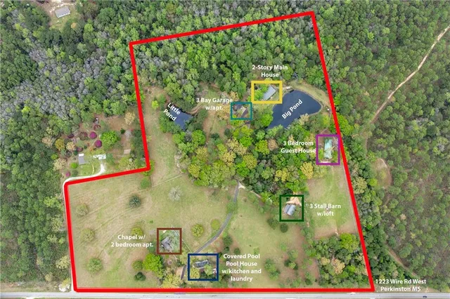 $2,400,000 | 1223 Wire Road West, Perkinston, MS 39573