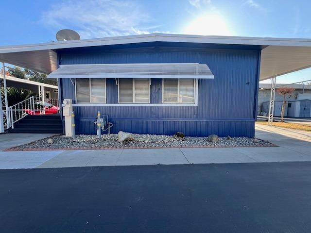 a view of a house with a patio