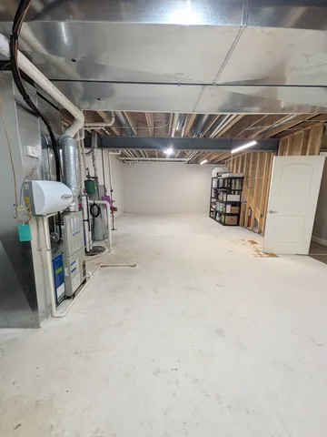 a view of storage and utility room