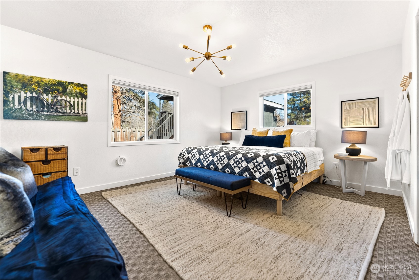 238 Castle Avenue Winthrop, WA 98862 - Photo 16 of 40 a bedroom with a bed dresser and window