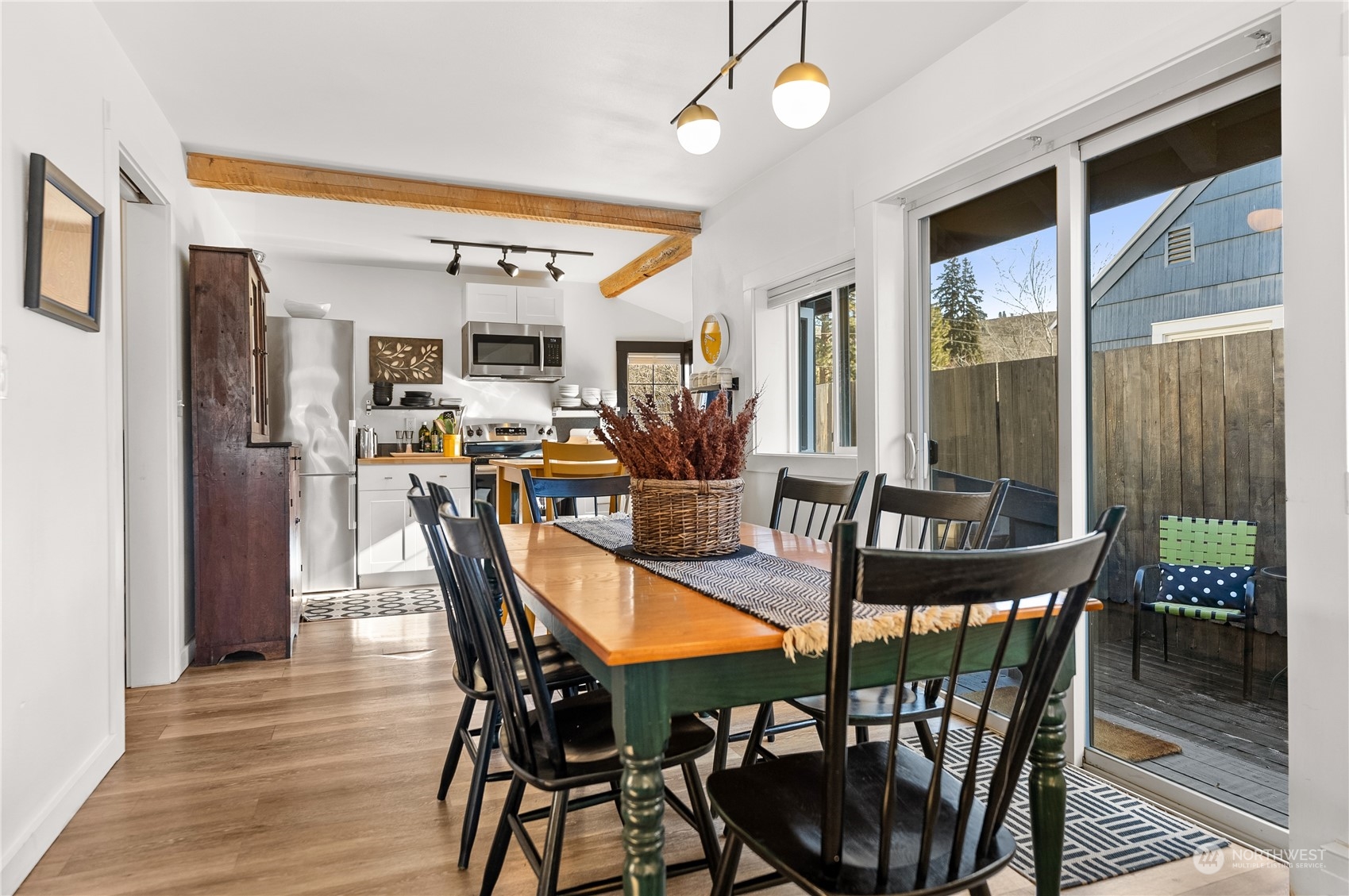 238 Castle Avenue Winthrop, WA 98862 - Photo 27 of 40 a view of a dining room with furniture window and wooden floor