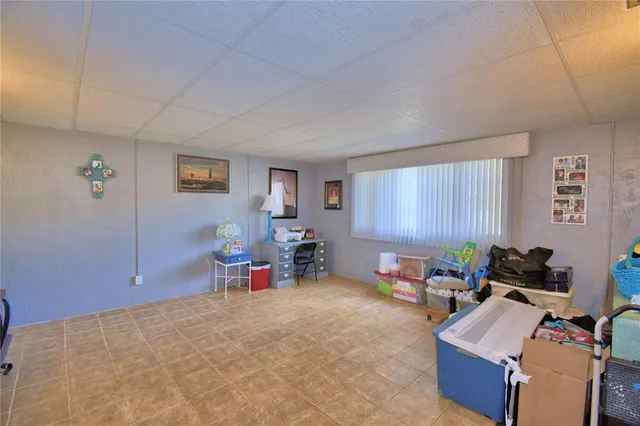 a room with furniture