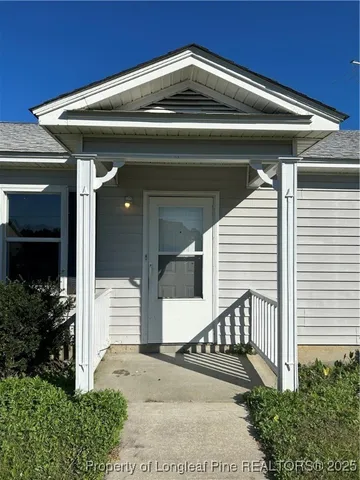 a front view of a house